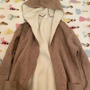 Zara hooded cardigan size 10